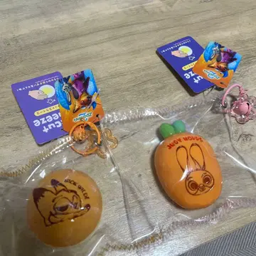 주토피아 스퀴즈 키링 2종 세트