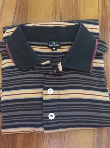 PS Paul Smith 긴팔 피케 셔츠 멀티 보더 M 사이즈
