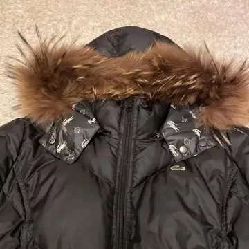 LACOSTE 라코스테 다운 자켓 퍼 포함
