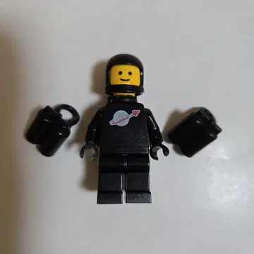 올드 레고 LEGO 미니 피규어 우주 비행사 블랙