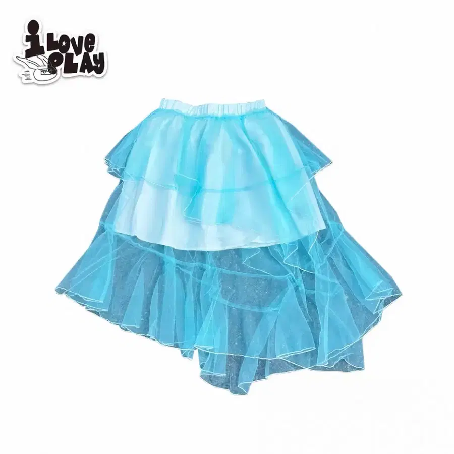 loveplayshop 발레코어 하늘색 레이어드 프릴 샤 스커트