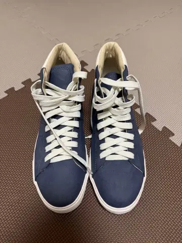 ZARA 남성용 하이컷 스니커즈 네이비 43