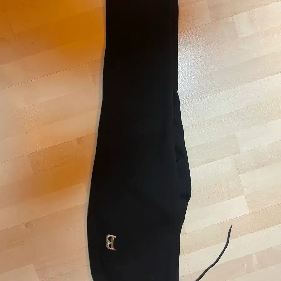 B 로고 겨울 바지