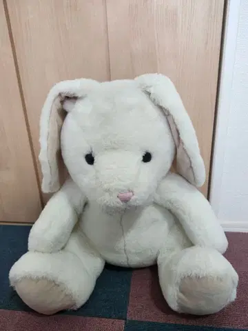 Toys R Us 토끼 봉제 인형 약 45cm 빅 화이트 복슬복슬