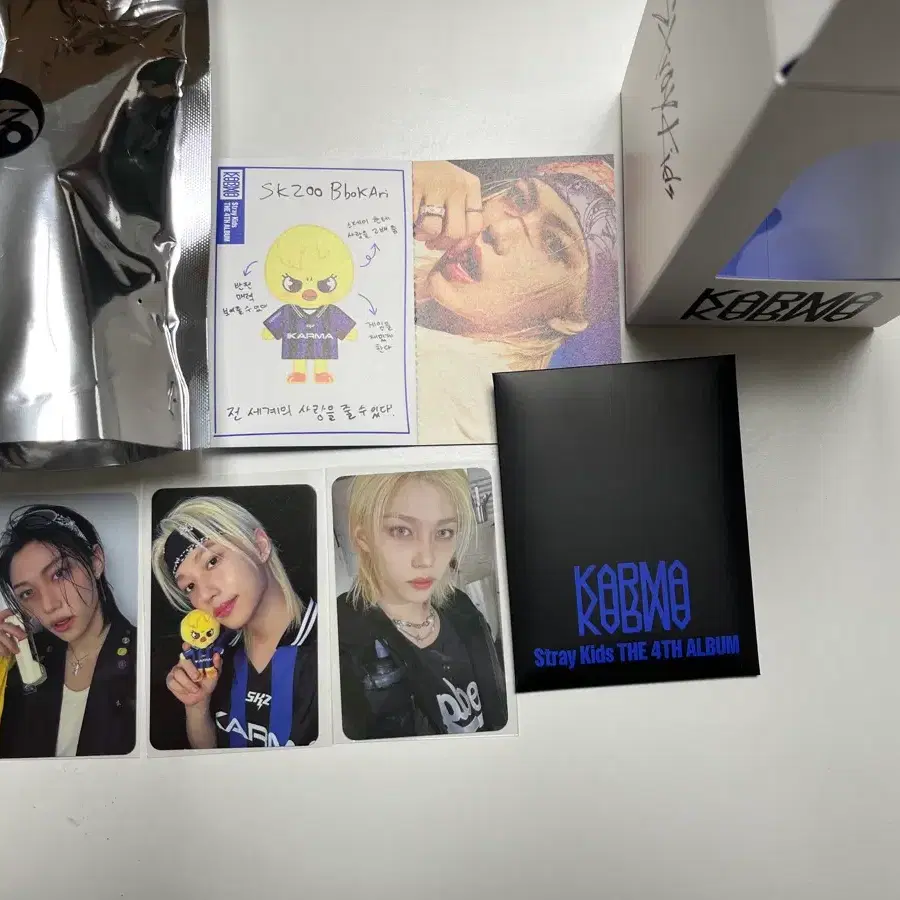 스키즈 카르마 스키주 인형 앨범 뽁아리 돼끼 울프찬 미개봉 풀패키지