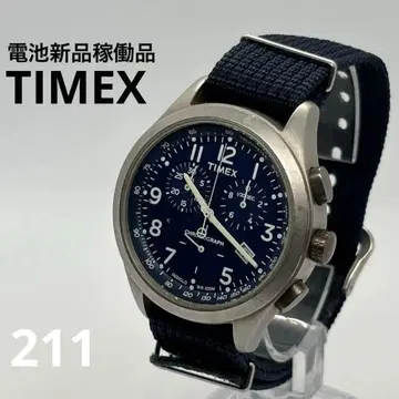 [배터리 교환 완료 작동품] 타이맥스 TIMEX 크로노그래프 밀리터리