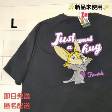 디즈니 주토피아 피닉 남성용 반팔 T셔츠 사가 자수 L