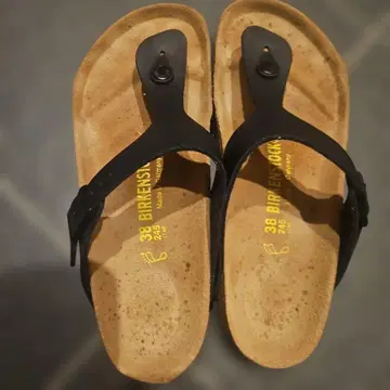 BIRKENSTOCK 플립플랍 블랙 38
