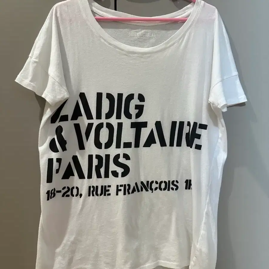 ZADIG&VOLTAIRE 반팔티 화이트