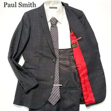 [ 새상품급 ] Paul Smith 수트 카를로 발베라 체크 그린 M