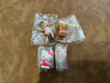 발길이 키티 산리오 올스타즈 메지루시 액세서리 4개 세트