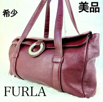 [양품] FURLA 훌라 엘리자베스 토트백 가죽 보르도 레드