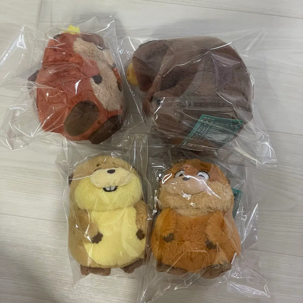 (4종세트) 디즈니 픽사 호퍼스 죠지 킹 엘렌베어 메이블 로프 인형 키링