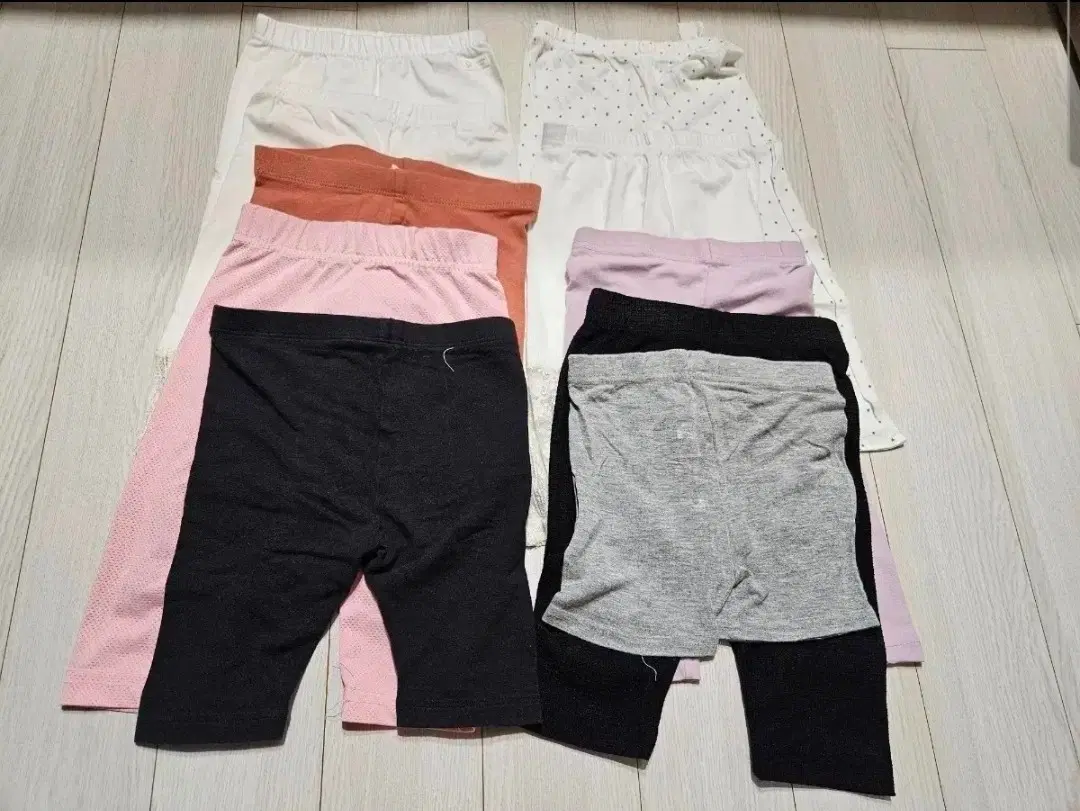 90~100사이즈 유아 여아 속바지 반바지일괄.