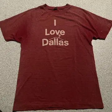 빈티지 champion I Love Dallas 셔츠