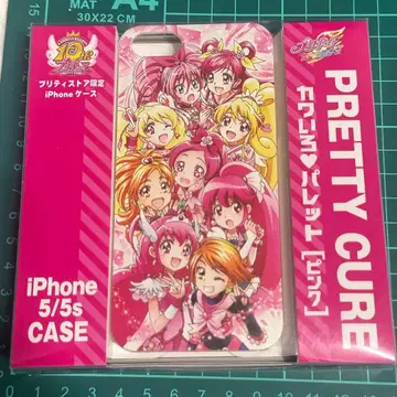 프리큐어 올스타즈 10주년 카와이로 팔레트 핑크 iPhone 케이스