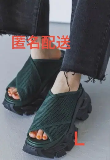 [새상품급] JEANASIS 스포츠 통굽 샌들 Lsize
