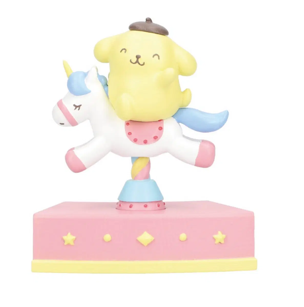 산리오 회전목마 피규어 가챠 폼폼푸린