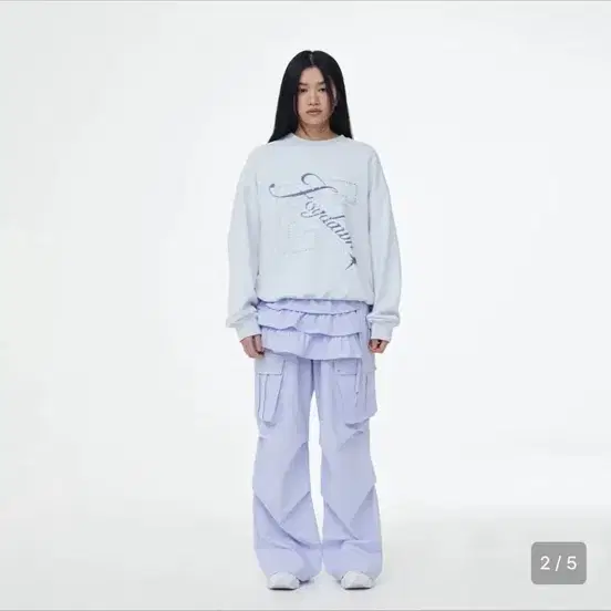 포그던 프릴 레이어드 스커트 팬츠