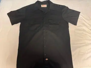 Dickies 디키즈 반팔 워크 셔츠 L 블랙 니카라과제조 구형 택