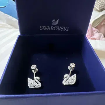 가격 인하 중 Swarovski 스완 귀걸이
