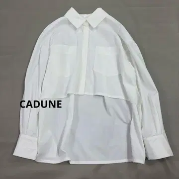 CADUNE 카듀네 레이어드 숏 셔츠 화이트 36