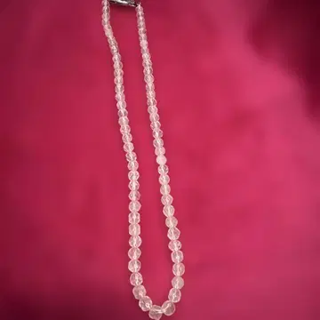 [ 새상품급 ] 로즈쿼츠 버튼컷 ( 목걸이 40cm )