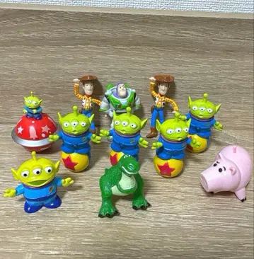 토이스토리 피규어 우디 버즈 리틀그린맨 햄 세가