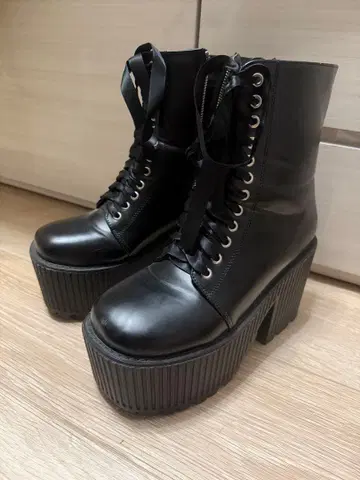 통굽 부츠 9cm 코스프레