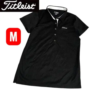 Titleist 타이틀리스트 골프 피케 셔츠 반팔 블랙 M 반팔