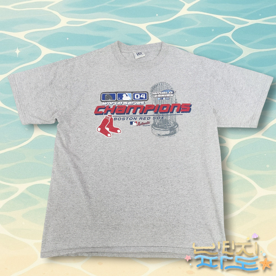 105 LEE 2004 월드시리즈 챔피온즈 보스턴레드삭스 티셔츠