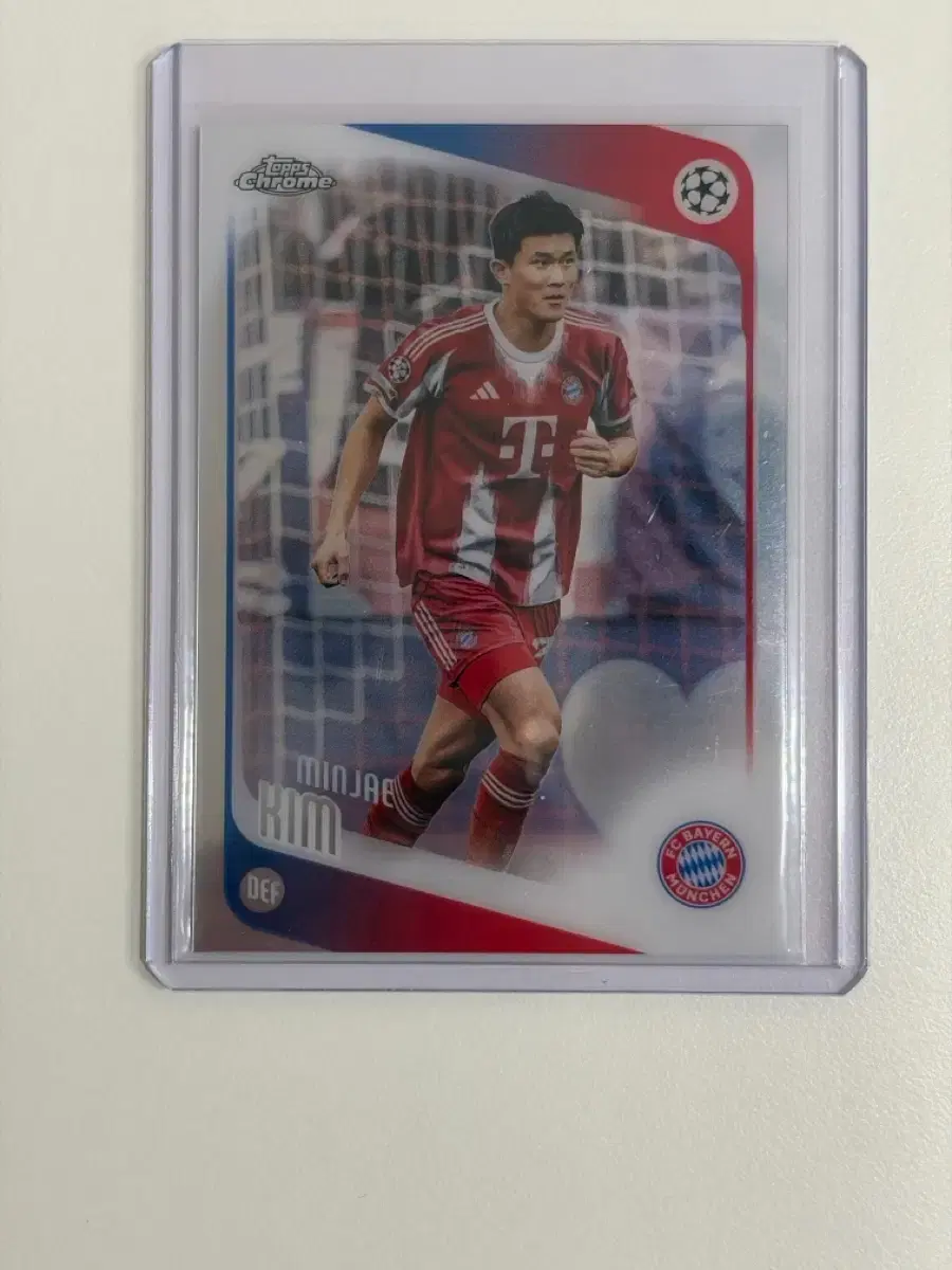 뮌헨 김민재 Topps Chrome 카드