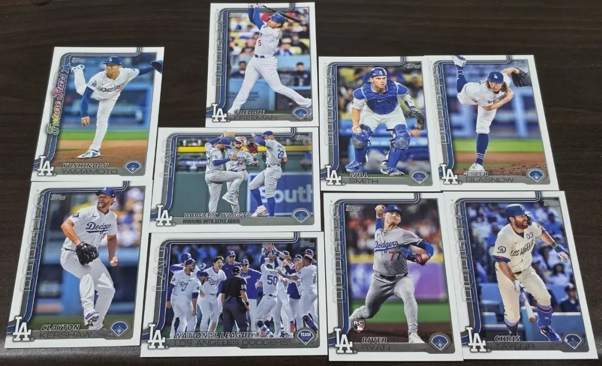 MLB LA다저스 야구카드 9종