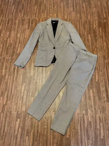 ZARA 하운드투스 체크 무늬 셋업