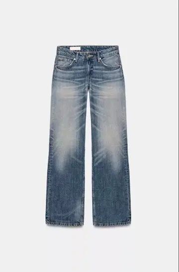 ZARA 로우라이즈 와이드 레그 데님 42