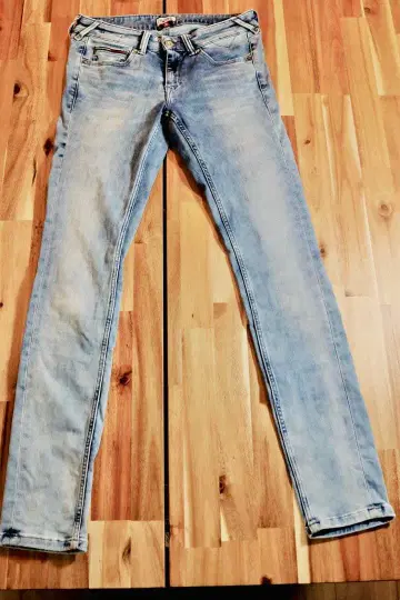 타미힐피거 스키니 데님 W28 새상품급 스트레치 라이트 블루