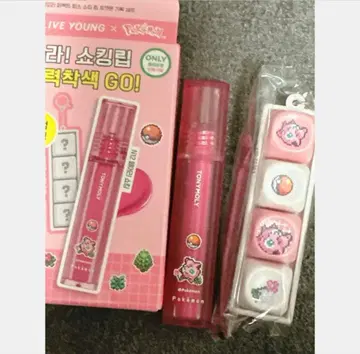 올리브영 포켓몬 틴트 + 키보드 키캡 푸딩 한국