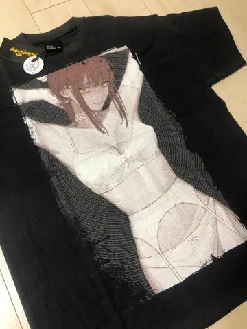 체인소 맨 tee XL t셔츠 마키마 블랙 MAKIMA