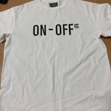 AVIREX ON-OFF 프린트 T셔츠 화이트