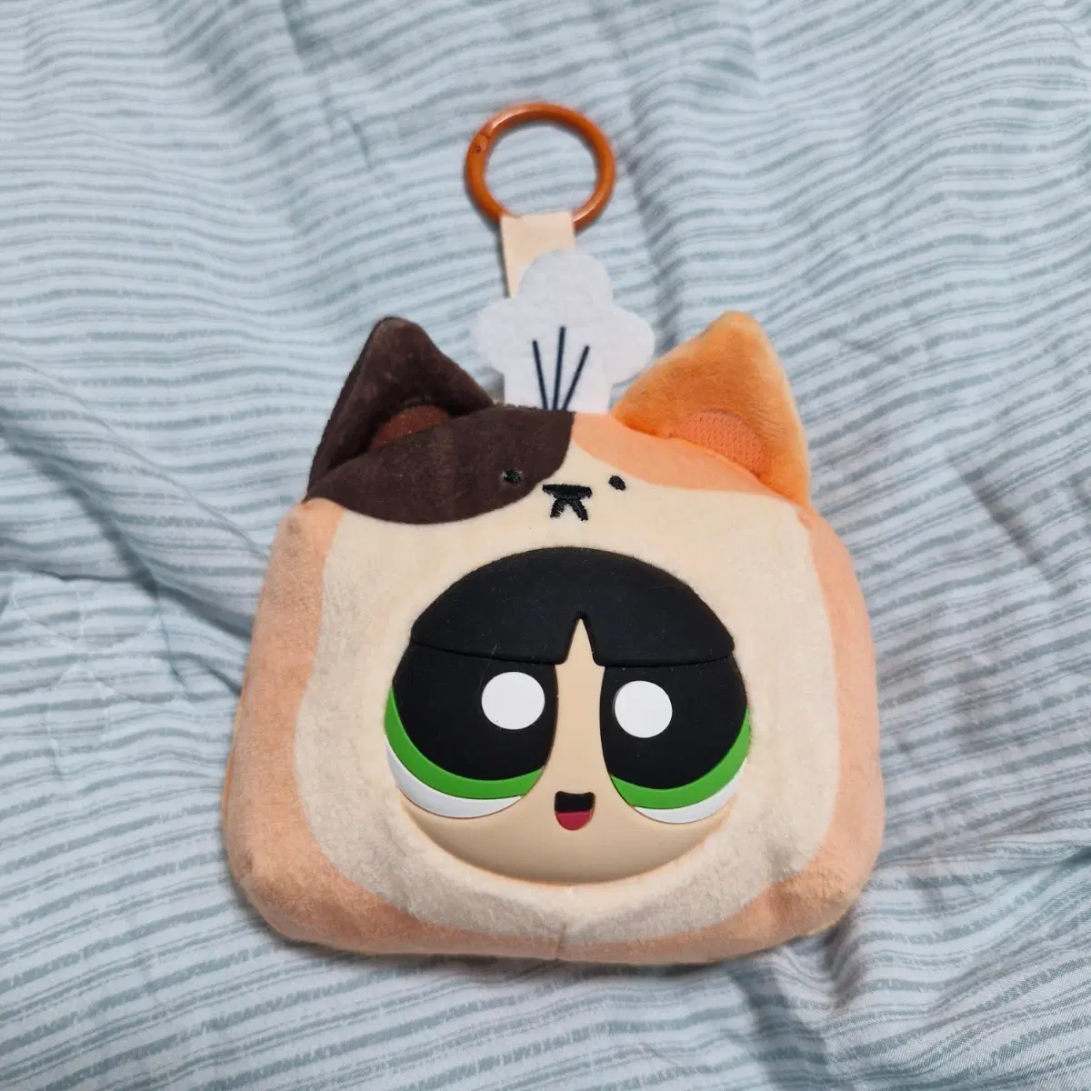 타이니빌 파워퍼프걸 버터컵 고양이 식빵 플러피 키링 (박스x)