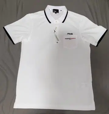 미사용품 PING 피케 셔츠 화이트 SNAPTEX 새상품 L