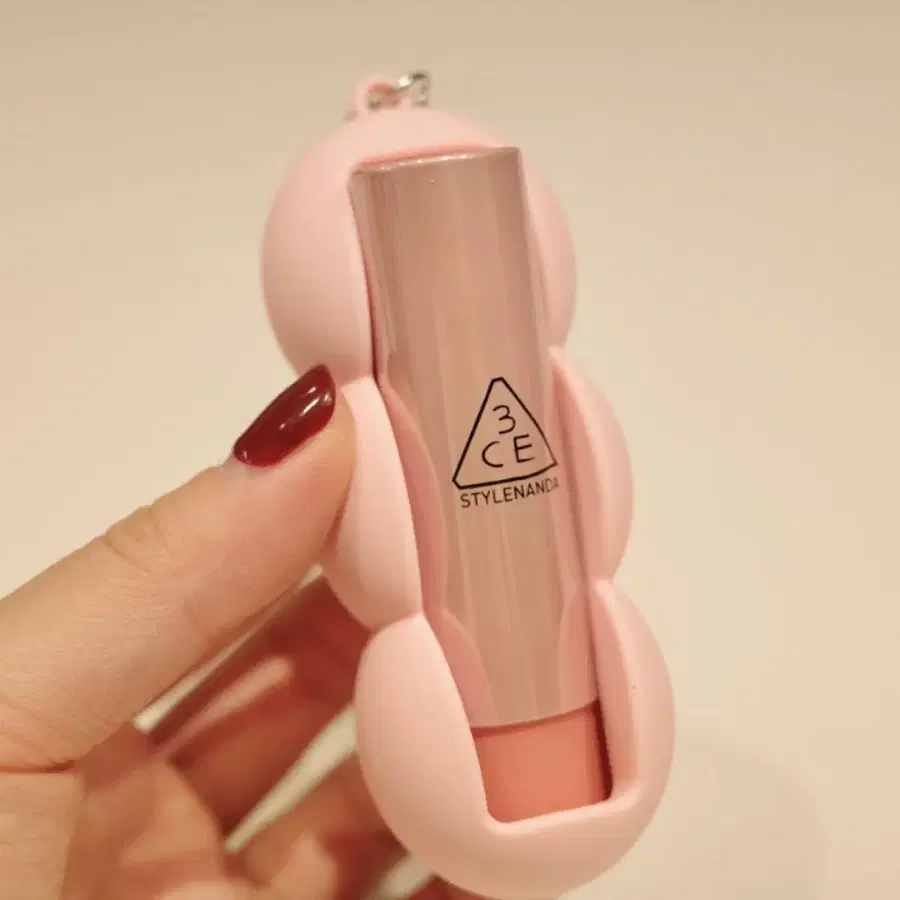 3CE 스타일난다 립스틱 핑크 파우치 키링