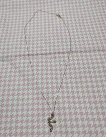안나수이 뱀 모티브 목걸이 실버925