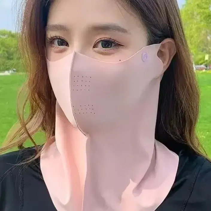 여름 쿨링 마스크 넥워머 핑크