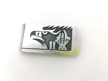이글 디자인 머니클립 실버 오버레이 빈티지