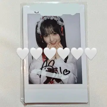 요코야마 카논 크리스마스 친필 사인 폴라로이드 사인 카와라보메이츠