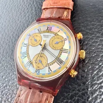 레어 Swatch Chrono Romain SCF100B 1994 작동