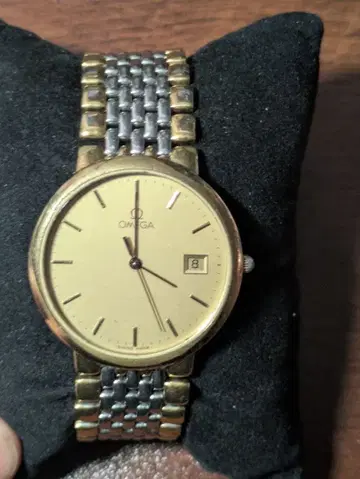 OMEGA 데빌 콤비 쿼츠 남성용 손목시계