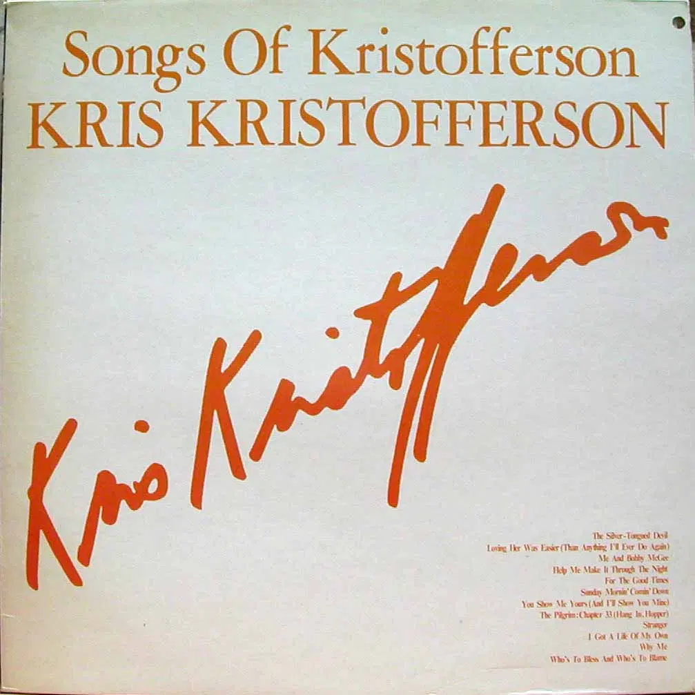 미개봉 겉비닐부분터짐.펀칭/Songs Of Kristofferson