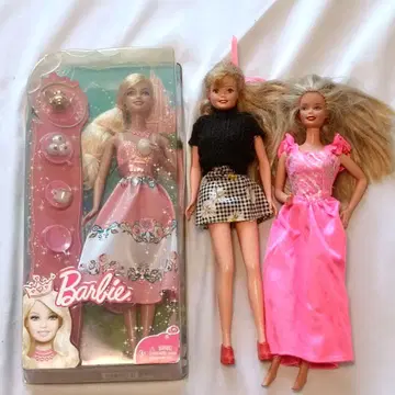 Barbie 바비 인형 3체 세트 프린세스 티 파티